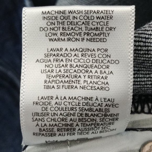 Cabi Straight Blue Jeans 3750 Tuxedo Side Stripe Distressed Women's Size… - Picture 11 of 13